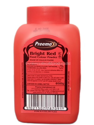 PREEMA - POWDER BRIGHT RED COLOUR  400G