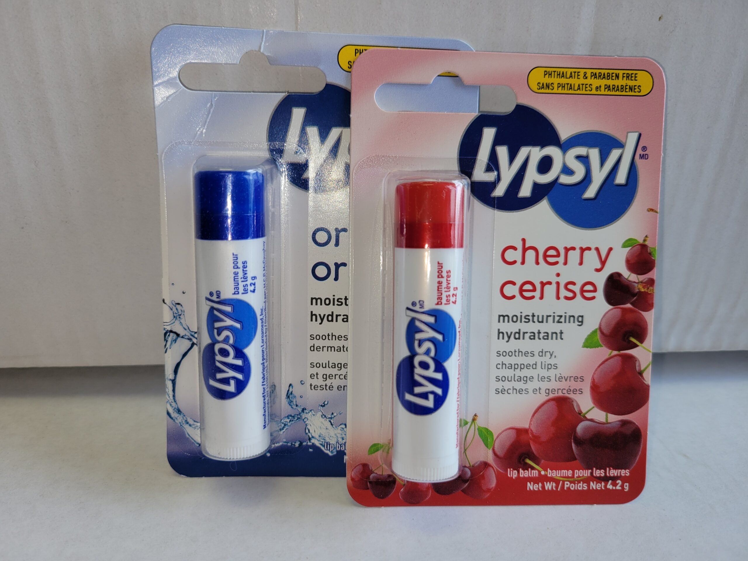 Lypsyl original or cherry (8 in a pack)