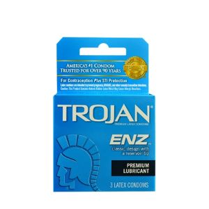 Préservatif Trojan 3S lubrifié bleu
