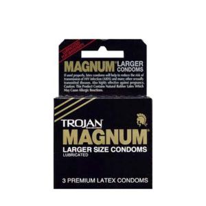Préservatif Trojan 3S Black Magnum