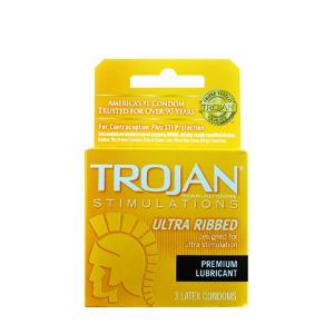 Préservatif Trojan 3S Ultra Nervuré