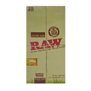 Raw Rolling Papers Single Wide Organic Hemp 25 S
