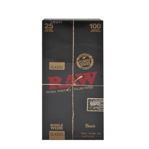 Raw Classic Black Single Wide 25 S