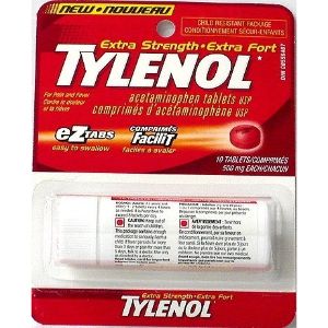 Tylenol Tube extra ST 10PK 1-DOZ-Display