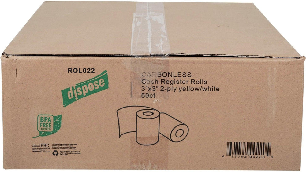 Eco-Craze - 3" x 3" 2 Ply Yellow/White - Bond Paper - BP3-90-50-2P