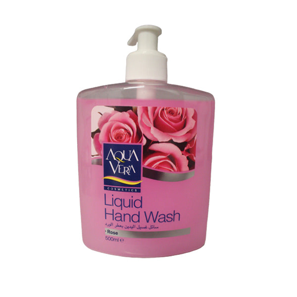 AQUA VERA LIQUID HAND WASH ROSE 500ML