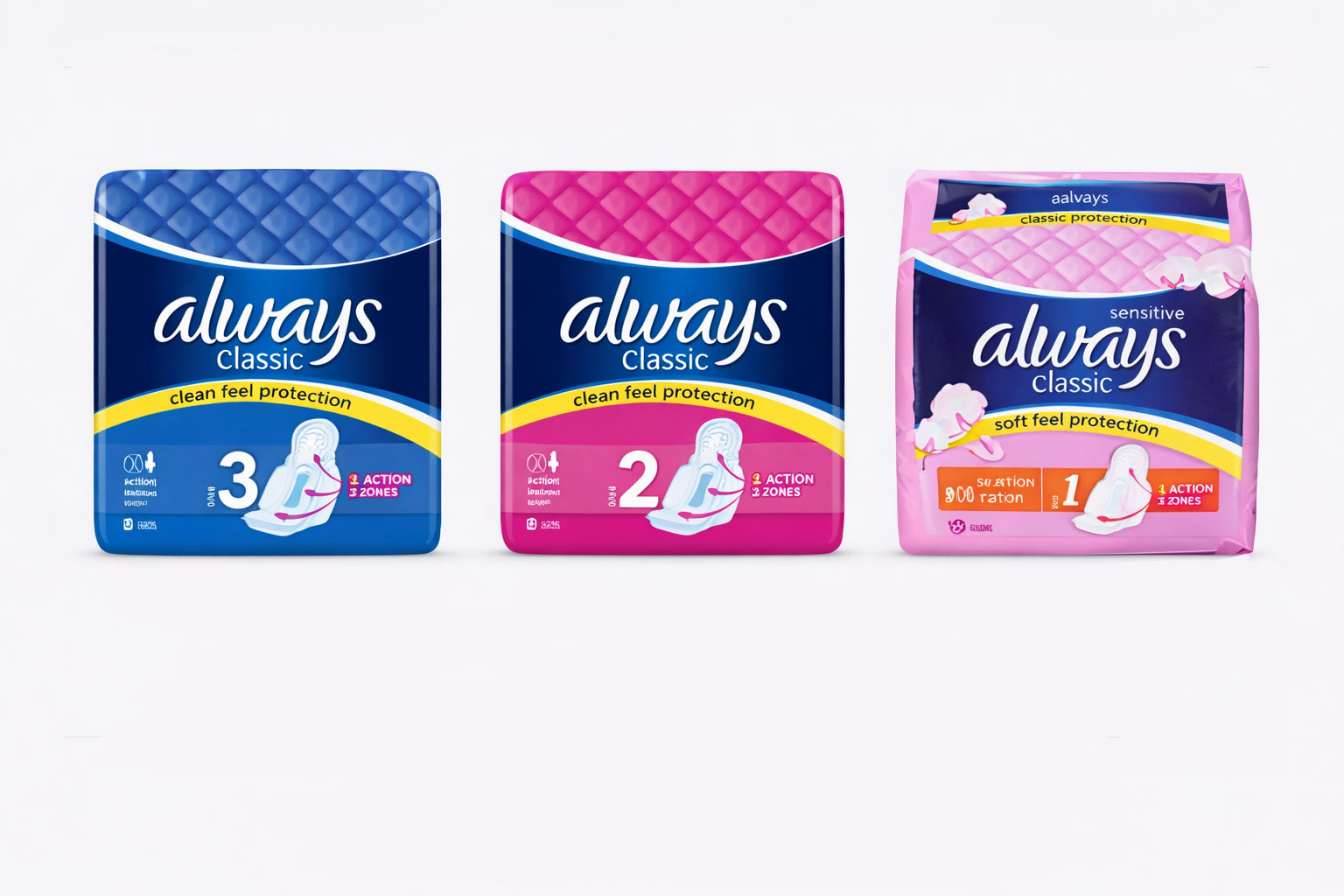 Always Sanitary Pads Collection - 10 in pack