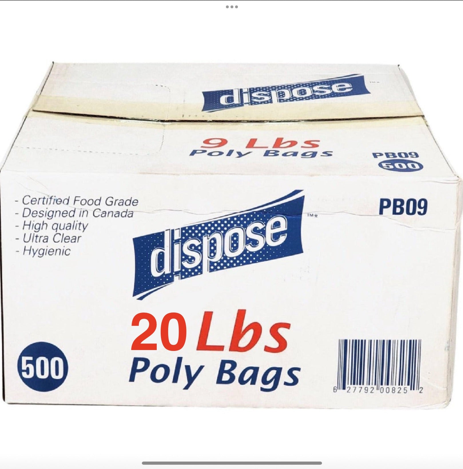 Value+ - Poly Bags - 20 lbs - 500 pcs