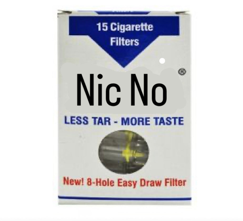 Nic No Cigarette Filters (15 PCS) 36 In Box