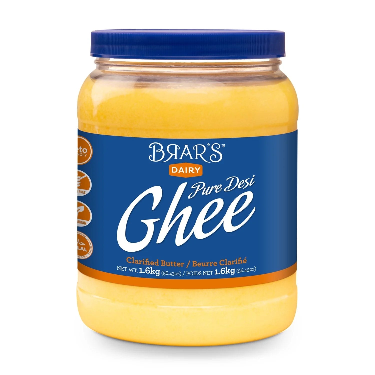 Brar - Desi Ghee - 6 x 1.6KG
