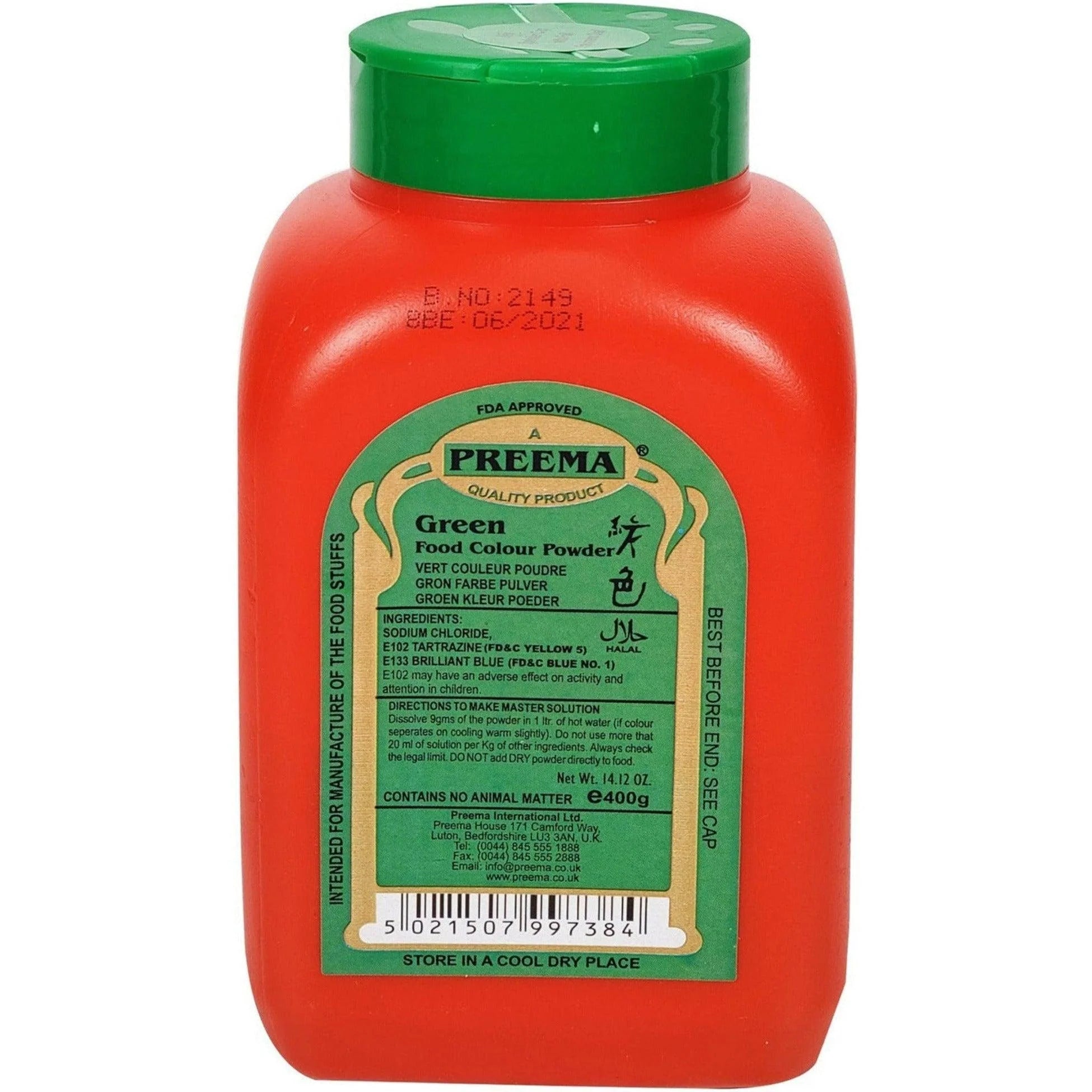 PREEMA - POWDER GREEN COLOUR 400G