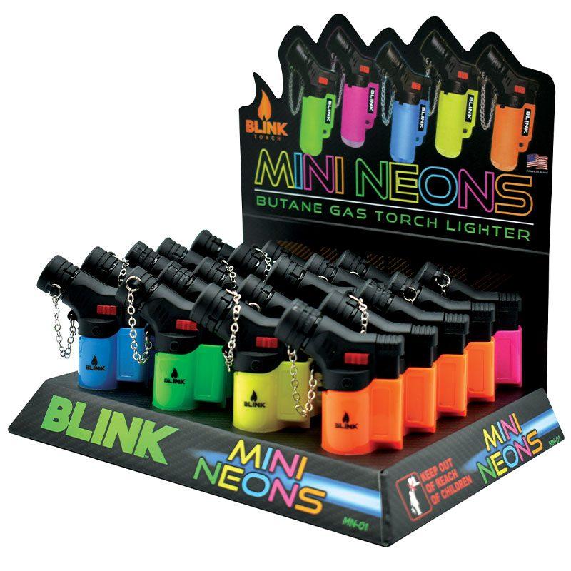 Briquets Blink Mini Neons - Boîte de 20