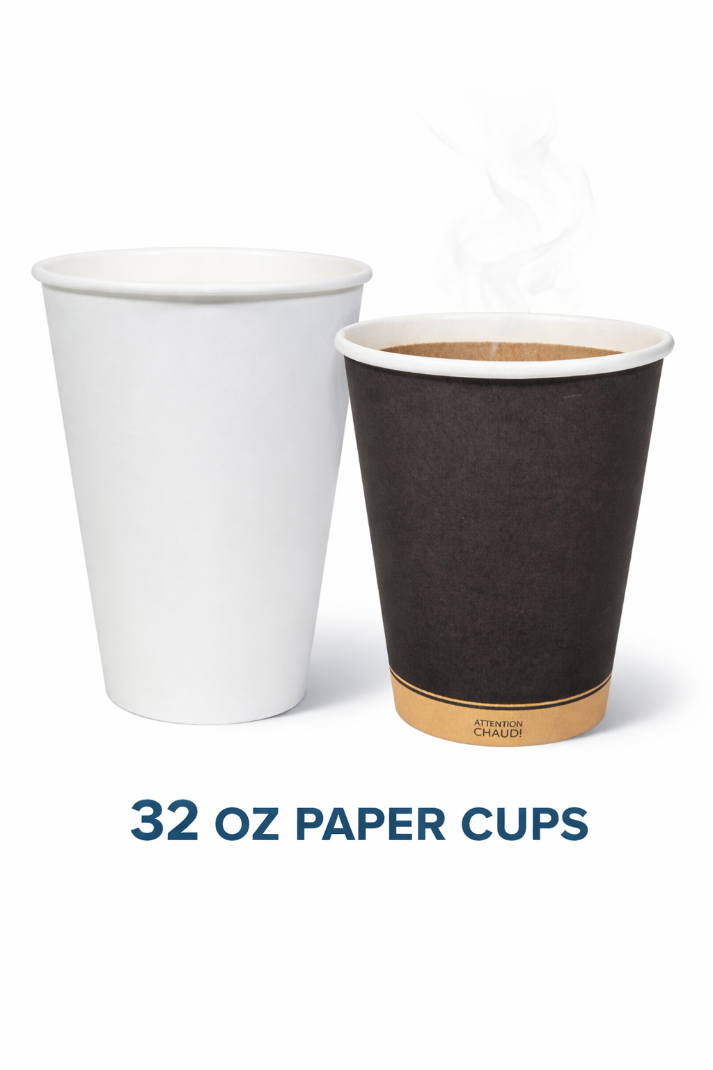 Morning Dew - 32 oz Paper Soup Container - White or Black