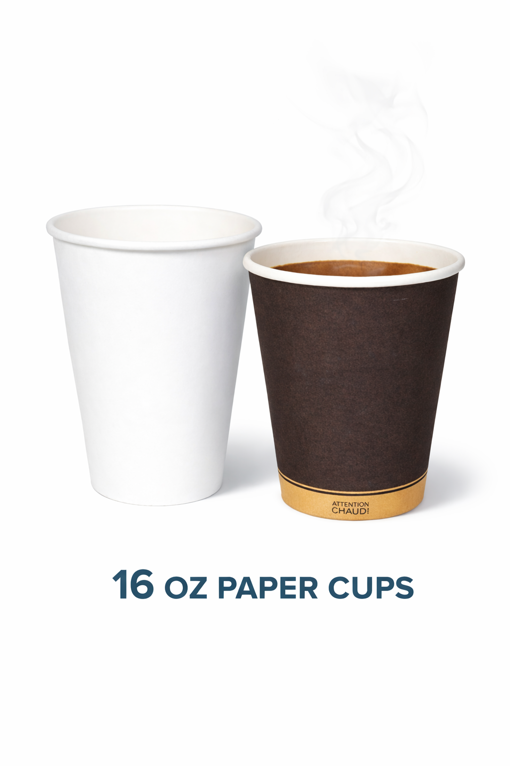 Morning Dew - 16 oz Paper Soup Container - Black or White