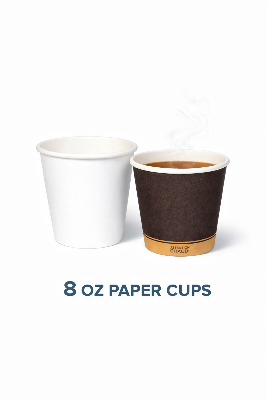 Morning Dew - 8 oz Paper Soup Container - Black or White