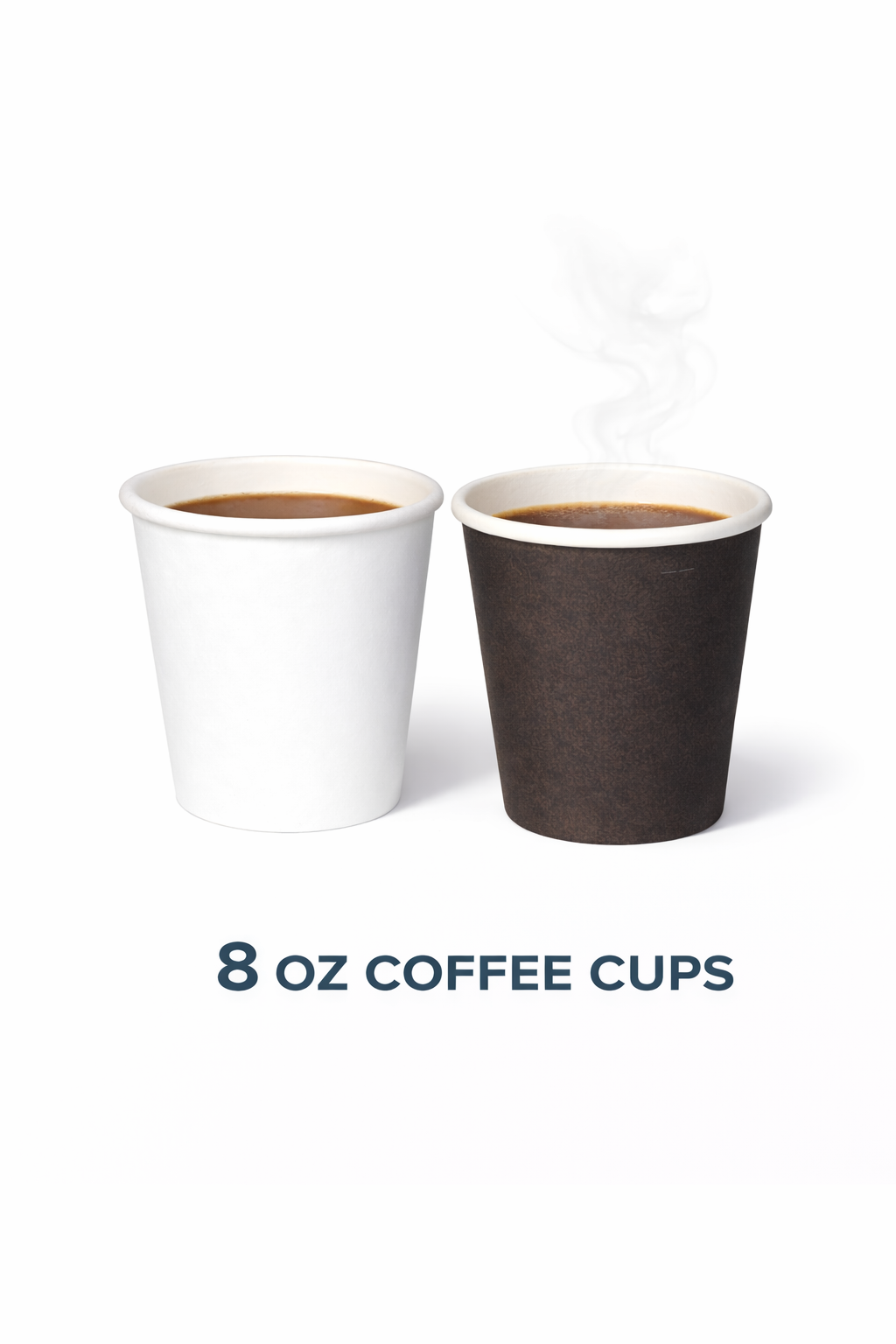 Morning Dew - 8oz Coffee Paper Cups - Black or White