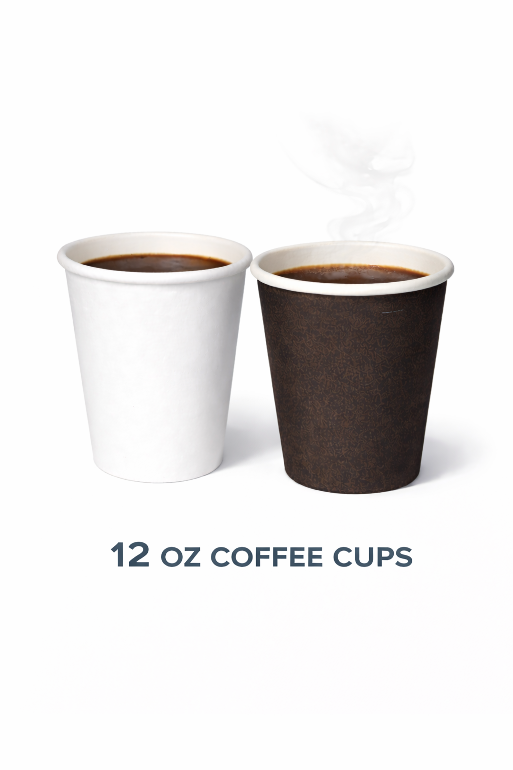 Morning Dew - 12 oz Hot Coffee Cups - Black or White