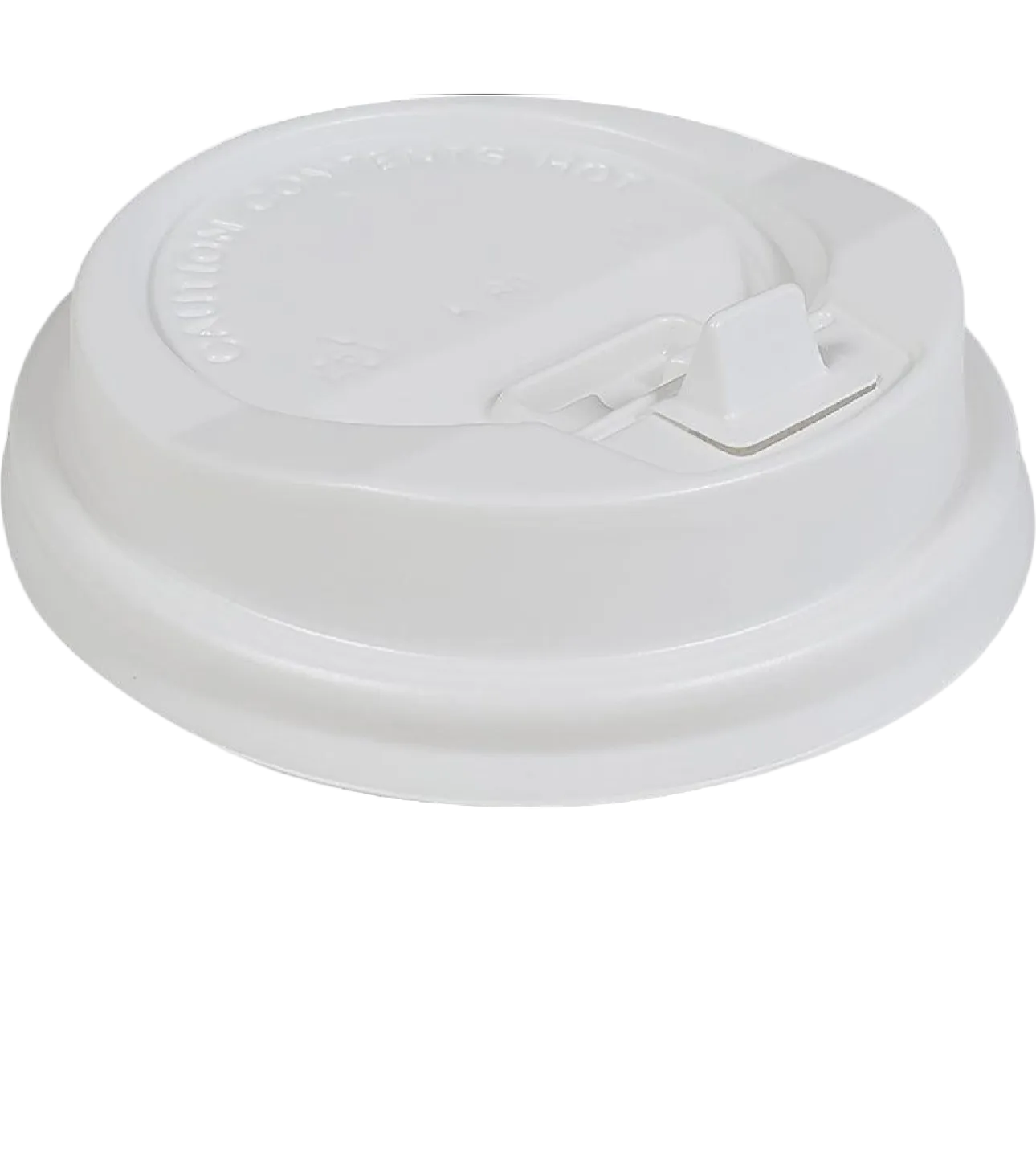Morning Dew - Lock Back, Dome Sip Lid for 8 oz Tall Hot Paper Cups - White
