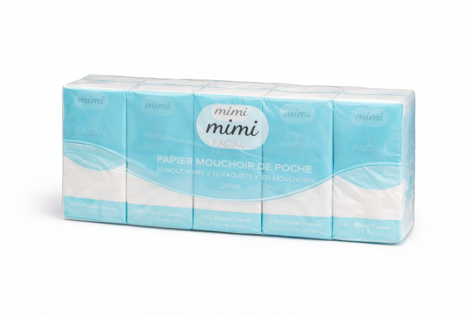 Mimi - Facial Pocket Tissues – 10 Pack