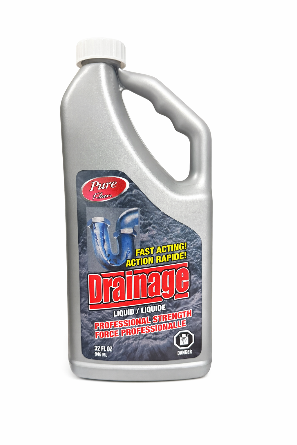 Pure Clean Drainage – Professional Strength Liquid Drain Cleaner (32 fl oz / 946 mL)