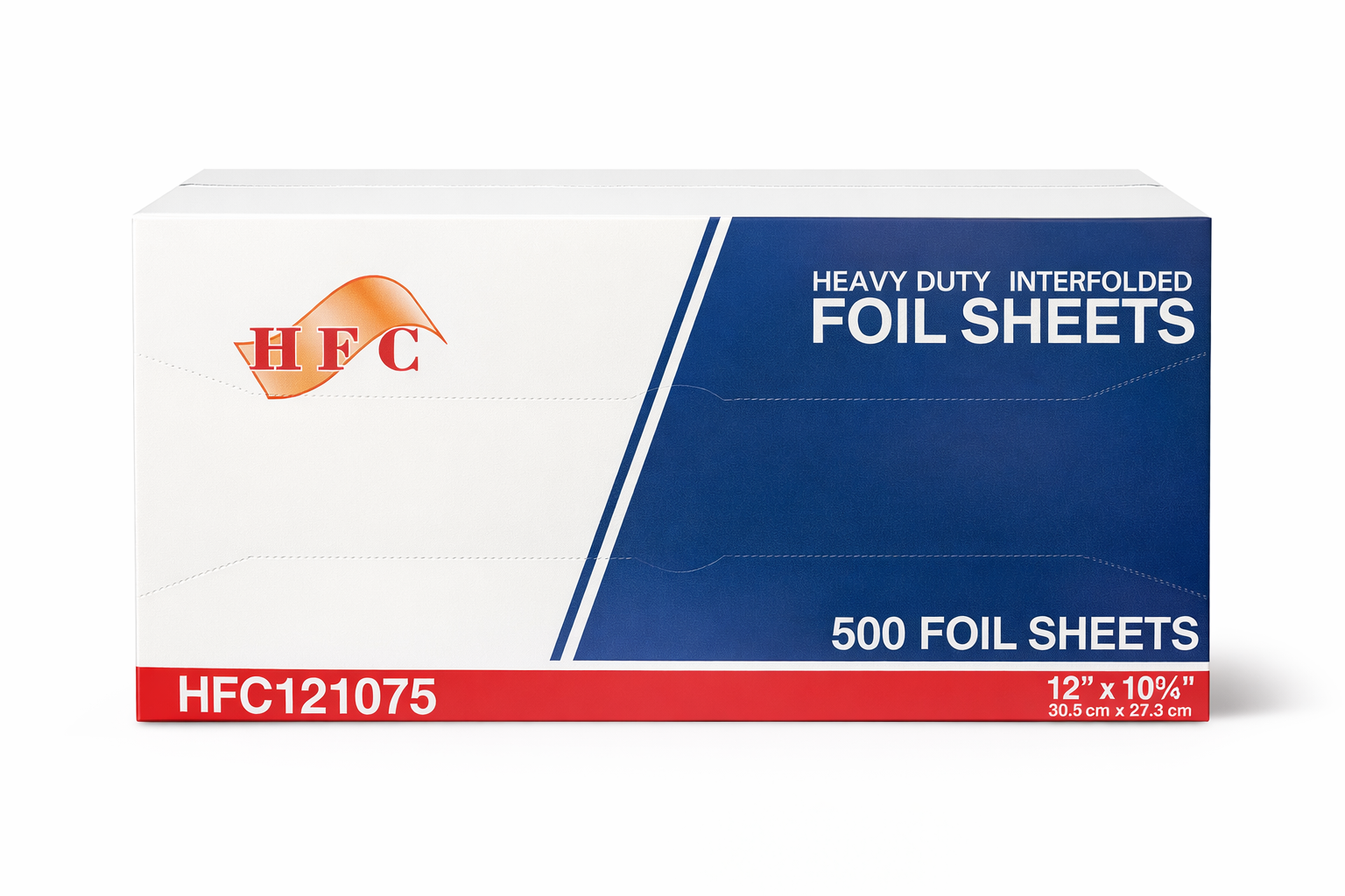 HFC Heavy-Duty Interfolded Aluminum Foil Sheets – 500 Count (12″ × 10¾″)