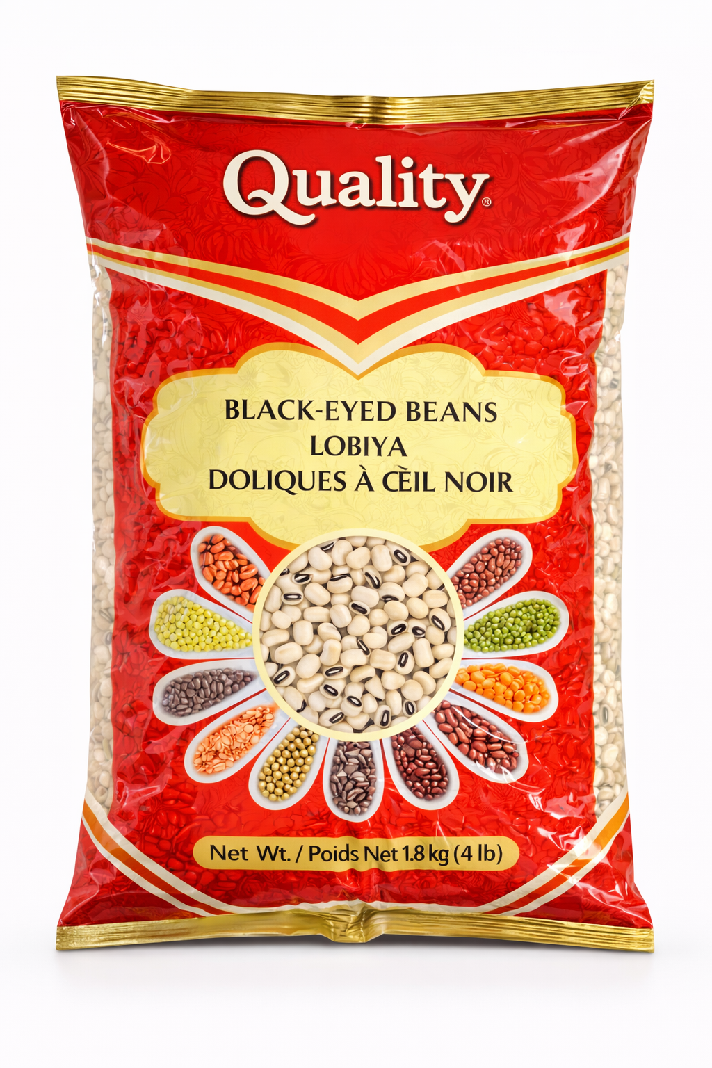 Quality - BLACK-EYED BEANS - 4lbs