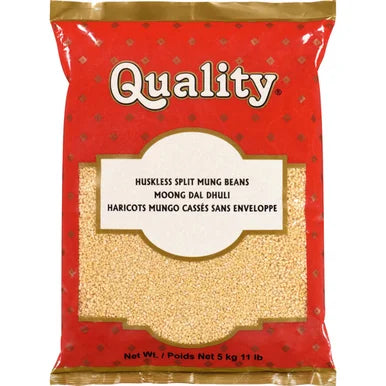 Quality - Husk Split Mung Beans - Mung Daal Yellow- 5kg