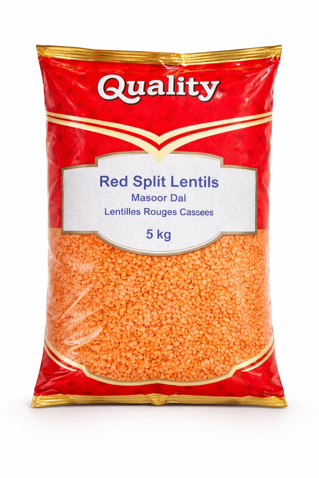 Quality - Red Split Lentils - Masoor Dal - 5kg