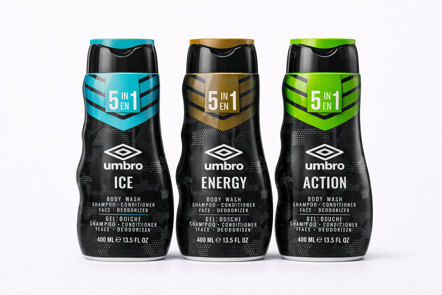 Umbro 5-in-1 Body Wash Collection (400 mL)