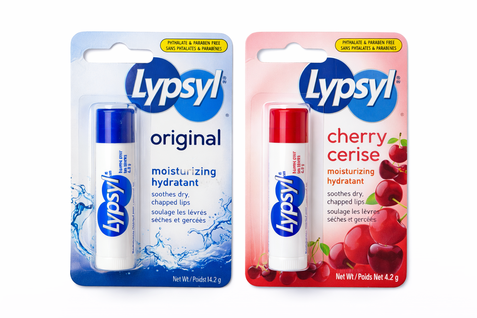 Lypsyl original ou cerise (8 par paquet)
