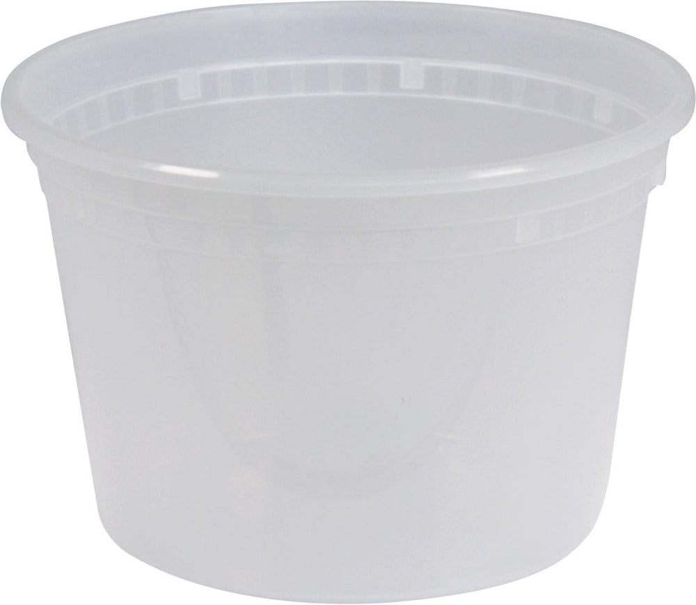 Value+ - 16oz Deli Container - Heavy - White - Retail Pack