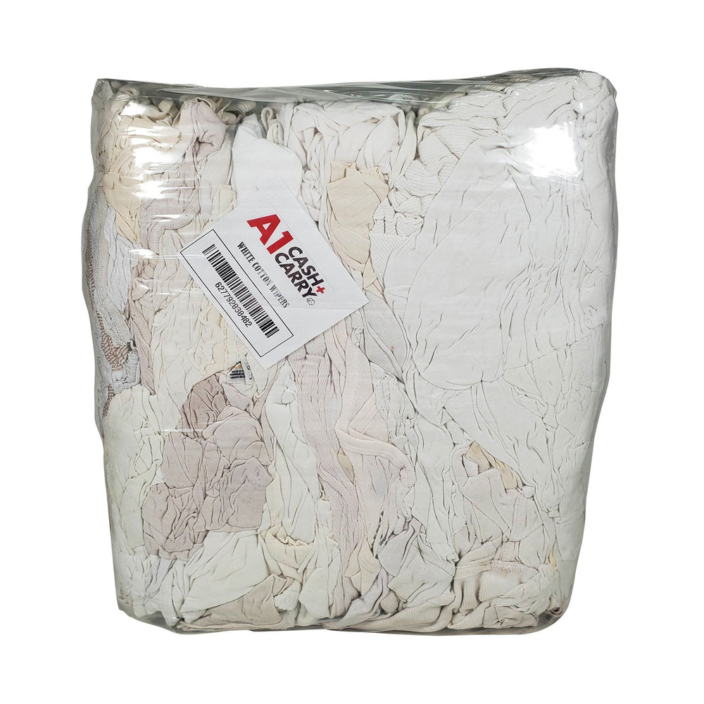 A1 Cash and Carry - Wiping Rags - White - WipeW