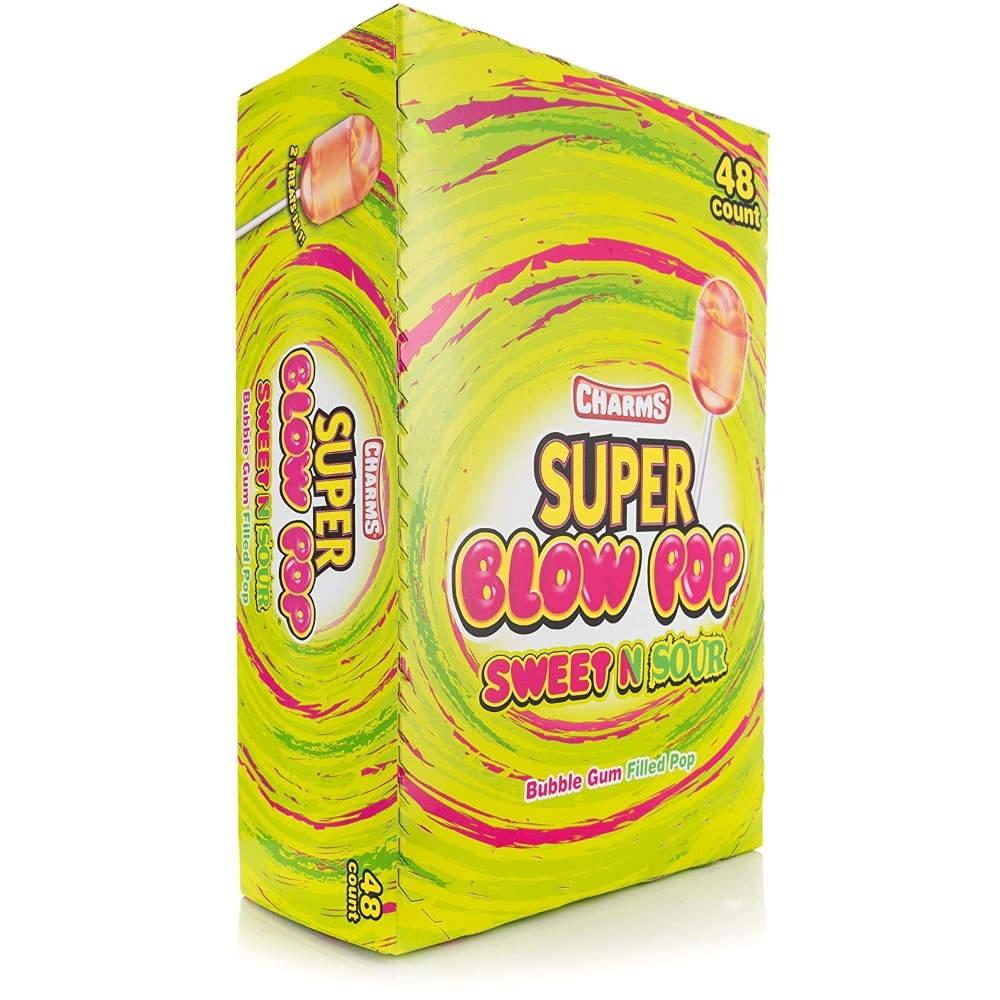 SUPER BLOW POP AIGRE-DOUCE 48 UNITÉS