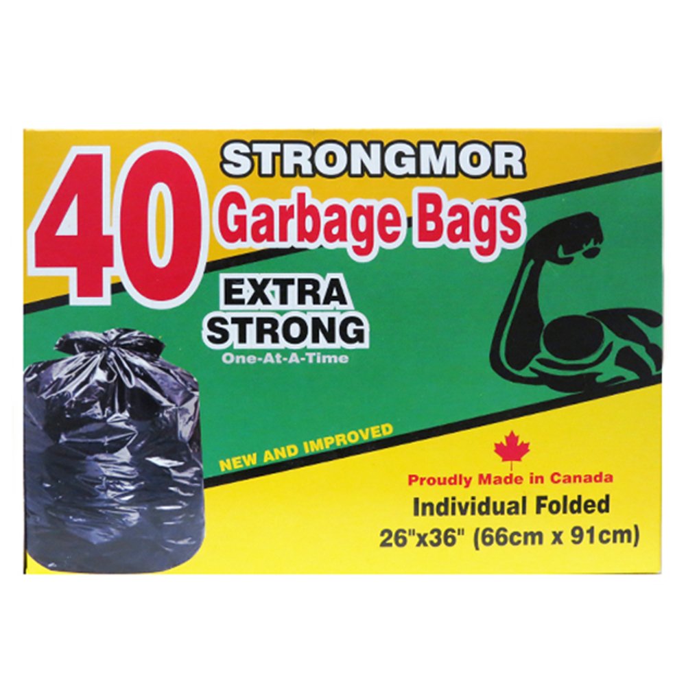 Strongmor Garbage Bags- Extra Strong - 12 x 40 pcs